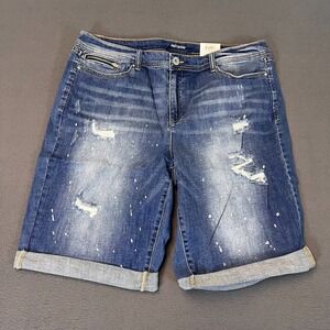 Inc Denim International Concepts Womens Sz 18/34 Curvy Distress Core Shorts NWT